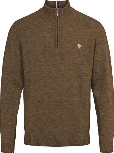 U.S. Polo Assn. Kevin Reg Lambswool Knit Brun M