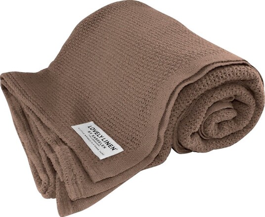 Lovely Linen Lovely Cotton pledd Brun
