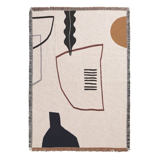ferm LIVING Mirage pledd 120x170 cm Off white ferm LIVING Mirage pledd 120x170 cm Off white