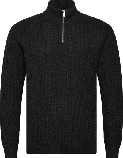 Lindbergh | Recycle Structure Knit 1/2 Ziprecycle Structure Knit 1/2 Zip | M