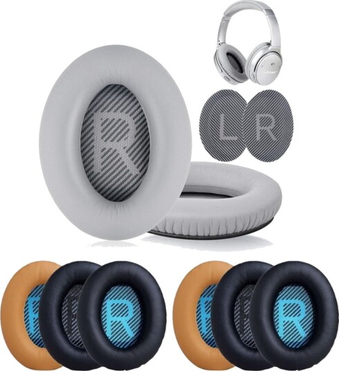 Øreputer for Bose QuietComfort QC35/QC25/QC15/AE2 hodetelefoner Øreputer for Bose QuietComfort QC35/QC25/QC15/AE2 hodetelefoner