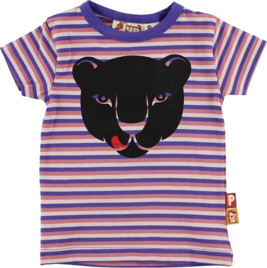 DYR Cph T skjorte Dyreunge Baby Dinky m. Panter DYR 3 md T skjorte Lilla Rosa