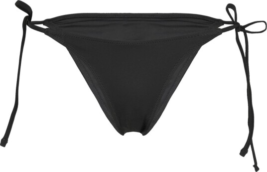 Weekday Mid Rise Brazilian Tie Bikini Bottoms Black XXS