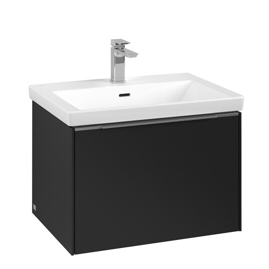 Villeroy & Boch Subway 3.0 Servantskap m/1 skuff 622x429x478 mm Vulkansort Matt Villeroy & Boch Subway 3.0 Servantskap m/1 skuff 622x429x478 mm Vulkansort Matt