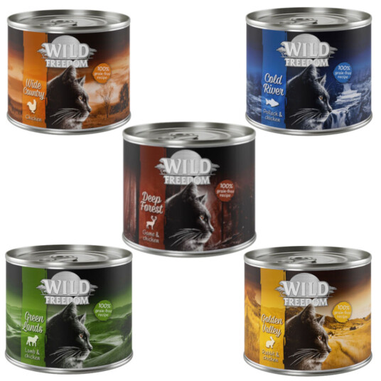 Wild Freedom Blandet Prøvepakke: Adult 6 X 200 G Wild Freedom Blandet Prøvepakke: Adult 6 X 200 G