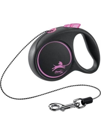Flexi Hundebånd Black Design XS 3 m Rosa 8 kg Flexi Hundebånd Black Design XS 3 m Rosa 8 kg