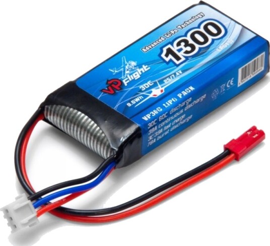 VapexTech 2s 1300mAh - 30C - Vapex Tech LiPo JST VapexTech 2s 1300mAh - 30C - Vapex Tech LiPo JST