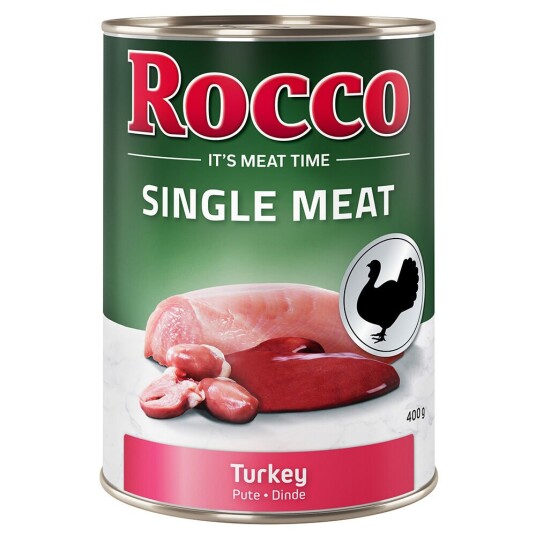 Rocco 5 + 1 gratis!  Single Meat 6 x 400 g - Kalkun