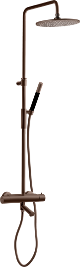 Tapwell TVM2200 Takdusj- Med badekarbatteri med svingbar tut-Bronze