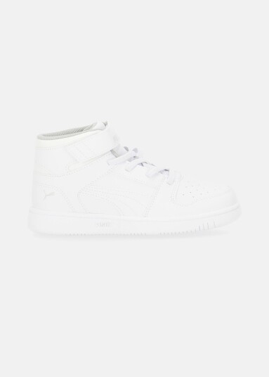 Puma Rebound Layup Sl V Ps Puma White Gray Violet 32 Uk 13c  Sko