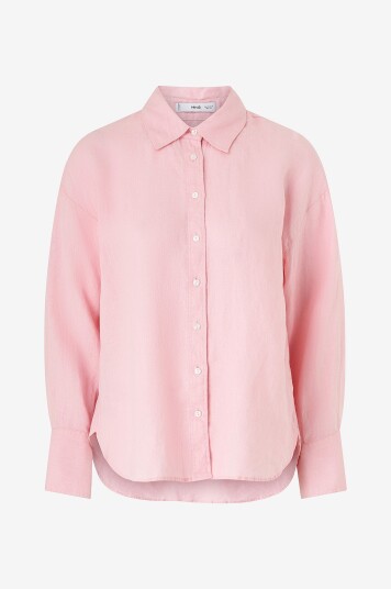 Mango - Linskjorte Shirt Alada - Rosa