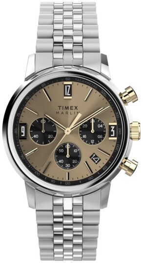 Timex Herreklokke TW2W60100 Marlin Beige/Stål Ø40 mm