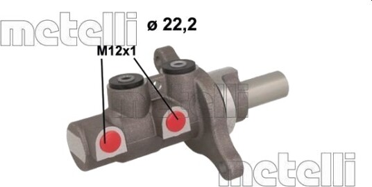 Hovedbremsesylinder METELLI 05 1150 Hovedbremsesylinder METELLI 05 1150