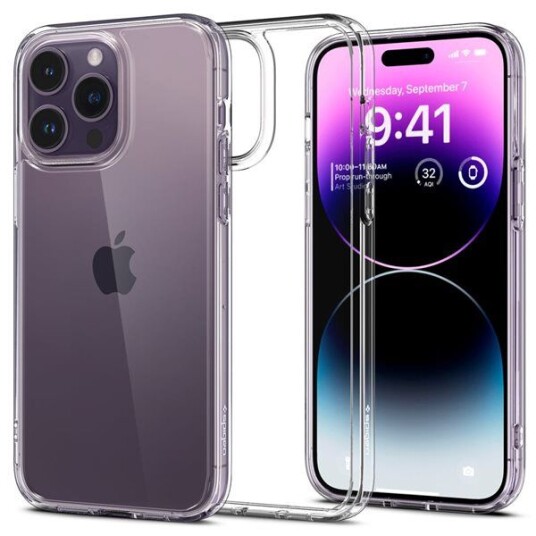 Spigen ACS04960, Etui, Apple, iPhone 14 Pro, 15,5 cm (6.1), Gjennomsiktig