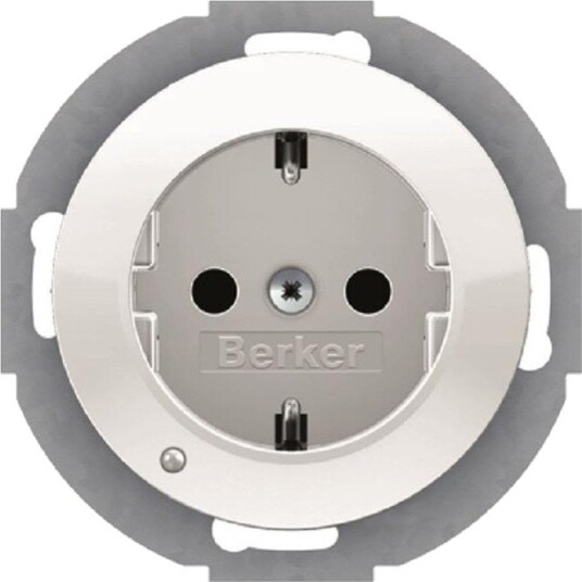 Hager Stikkontakt 41092089 1-Veis, U-Sat, R.C Polarhvit
