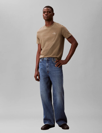 Calvin Klein Jeans Ss 30S Jersey Classic Micro Mono   Khaki green   S