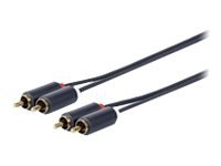 VivoLink - Lydkabel - RCA x 2 hann til RCA x 2 hann - 1.5 m - dobbeltisolert
