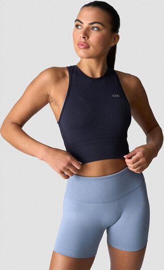 ICANIWILL | Define Seamless Cropped Tank Top Navy Xxl | S ICANIWILL | Define Seamless Cropped Tank Top Navy Xxl | S