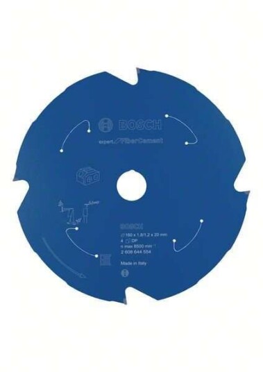 Bosch Expert 160 mm Sirkelsagblad for Fibersement - 4 Tenner