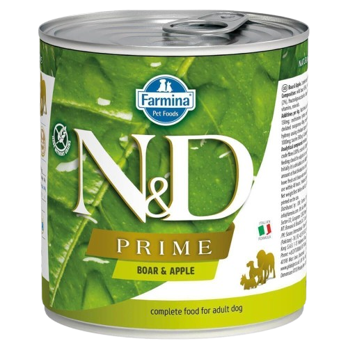 Farmina N&D Dog Prime Boar & Apple Våtfor 6 x 285 g til Hundemat