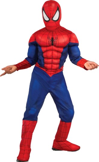 Spider-Man™ med Muskler Deluxe Barn Kostyme - Small