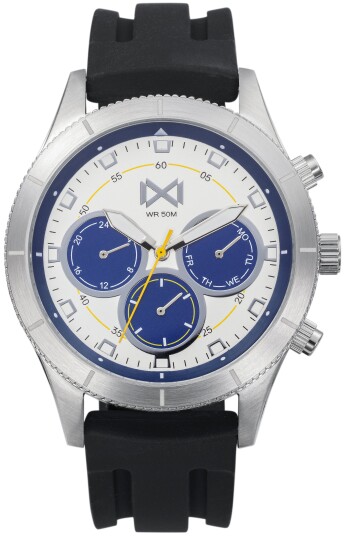 Mark Maddox Herreklokke HC7127 06 Classic Gummi Ø45 mm