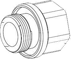Adapter, M25 Til 3/4 Tommes