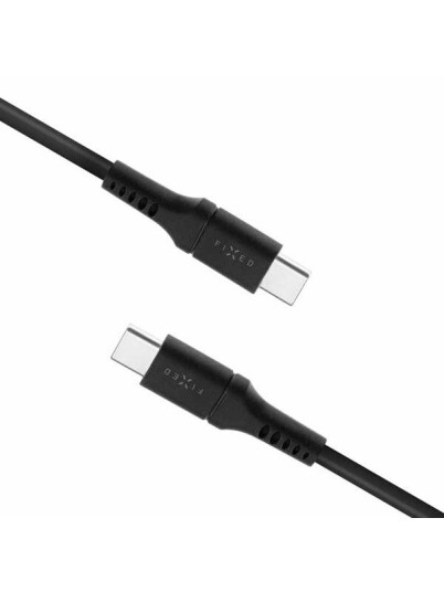 FIXED LIQUID Silicone cable 60W USB-C/C 2m Black FIXED LIQUID Silicone cable 60W USB-C/C 2m Black