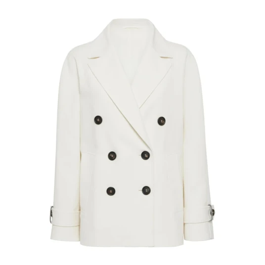Brunello Cucinelli Dame Frakker Hvit S