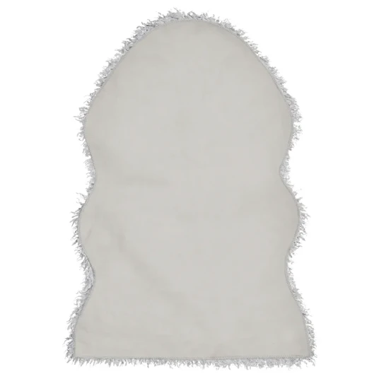 Skinnwille Wooly teppe 60x90 cm Silver