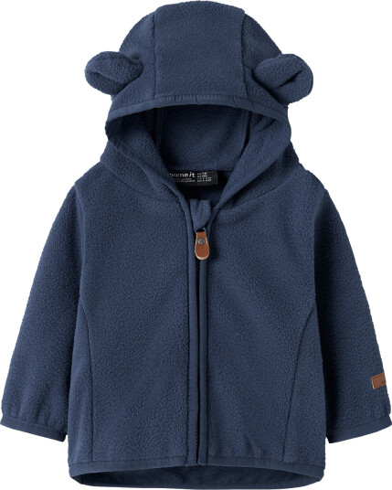 Name It Nbnmeeko Fleece Jacket Melange Noos   Navy   56