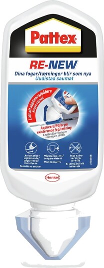 Pattex Silikonfuge Re-New Hvit 80ml Pattex Silikonfuge Re-New Hvit 80ml