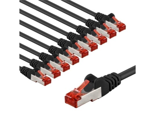 Goobay 66641 5 M Cat6 S/Ftp S-Stp Rj-45 Rj-45 Svart Röd Goobay 66641 5 M Cat6 S/Ftp S-Stp Rj-45 Rj-45 Svart Röd