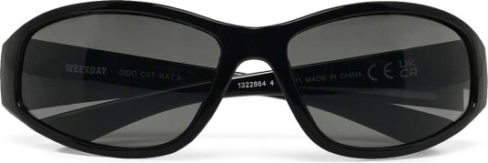 Weekday Wrap Around Sunglasses Black ONE SIZE
