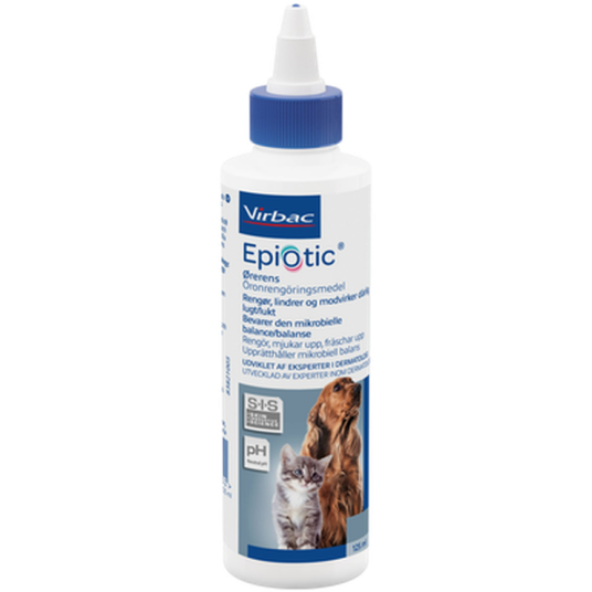 Virbac Epi-Otic ørerens 125 ml for hunder - Ørepleie og hygiene Virbac Epi-Otic ørerens 125 ml for hunder - Ørepleie og hygiene