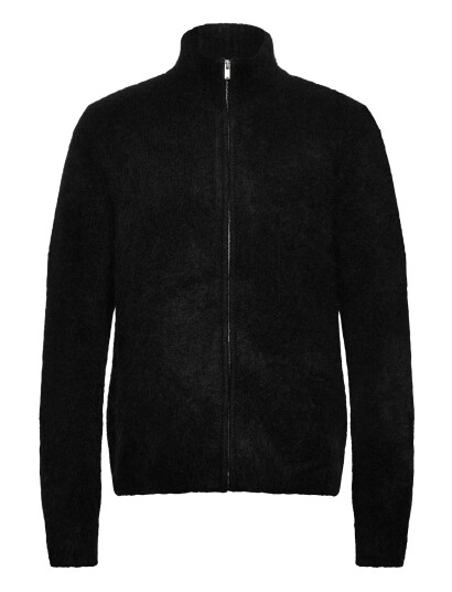 HOLZWEILER Atlantic Hairy Zip Cardigan - Black - S HOLZWEILER Atlantic Hairy Zip Cardigan - Black - S