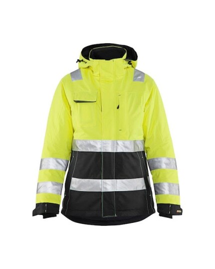 Blåkläder 487219873399XS Synlighetsjakke dame , varselgul/svart , vinter Str . XS