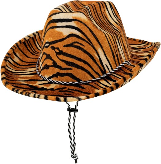 360 Degrees Ltd Cowboyhatt Tigermønstret - One size