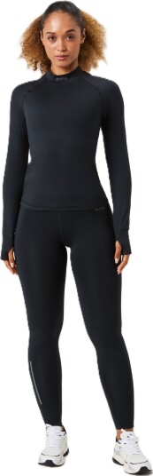 Björn Borg Women's Borg Performance Brushed Mockneck Black Beauty XL Björn Borg Women's Borg Performance Brushed Mockneck Black Beauty XL
