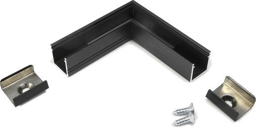Topmet Profilsamler SMART10 90GRAD   Sort anodisert