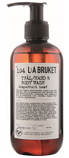 L:a Bruket 194 Hand & Body Wash Grapefruit Leaf (Størrelse: 240 ML) L:a Bruket 194 Hand & Body Wash Grapefruit Leaf (Størrelse: 240 ML)