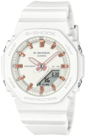 Casio Dameklokke GMA P2100M 7AER G Shock Hvit/Gummi Ø40.2 mm