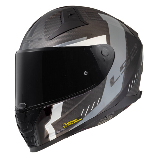 LS2 Helhjelm  FF811 Vector II C Grid Mattsvart-Grå