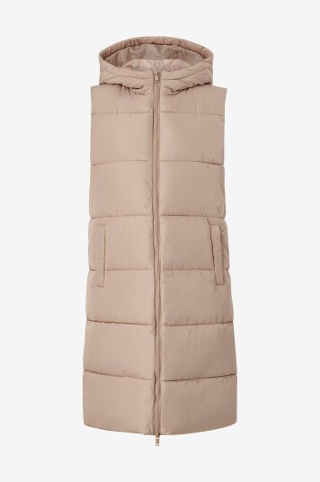 pieces Vest pcBee New Long Puffer Vest Brun pieces Vest pcBee New Long Puffer Vest Brun