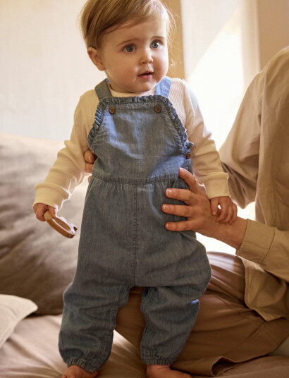 Minymo Overall Chambray Blue 80