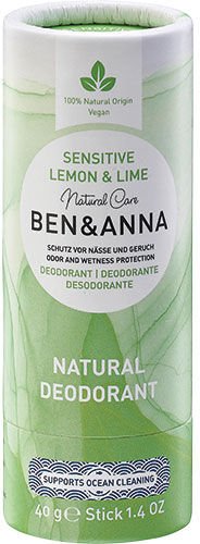 Ben & Anna Deodorant Sensitiv Lemon & Lime 40 g Ben & Anna Deodorant Sensitiv Lemon & Lime 40 g