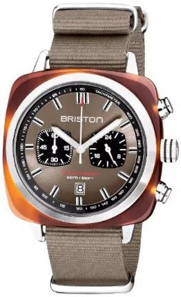 Briston Herreklokke 20142 SA TS 30 NT Clubmaster Brun/Tekstil