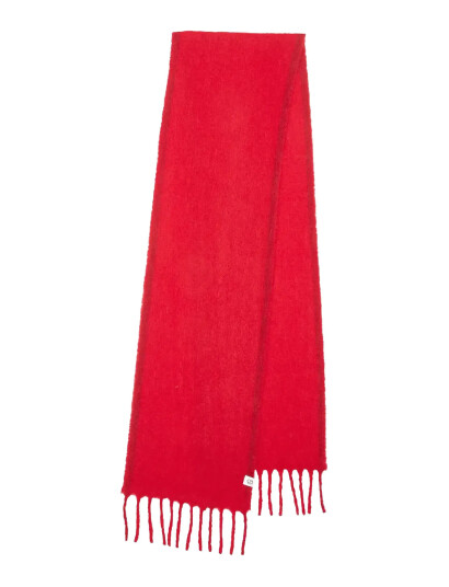 Becksöndergaard Solid Yuta Scarf - Red - ONE SIZE Becksöndergaard Solid Yuta Scarf - Red - ONE SIZE