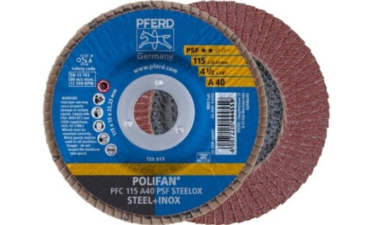 Pferd Lamellskive PFC 115 A 40 PSF Steelox 115mm 13300 rpm 10 stk