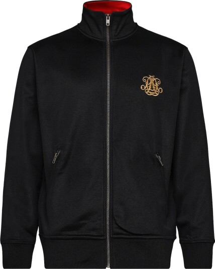 Polo Ralph Lauren Embroidered Plaited Tricot Track Jacket POLO BLACK MULTI L
